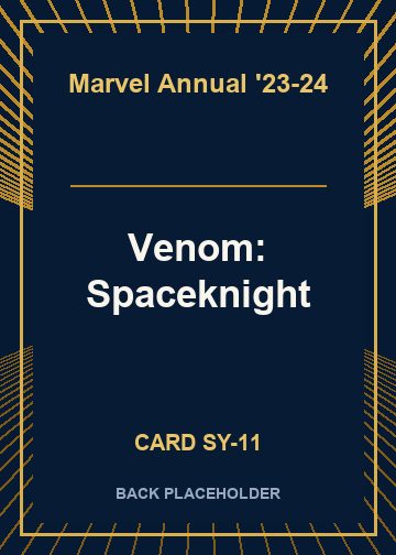 Venom: Spaceknight back card image