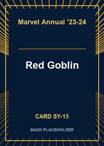 Red Goblin back card image