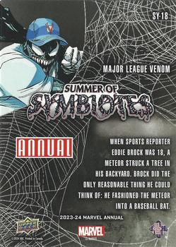 Major League Venom back card image