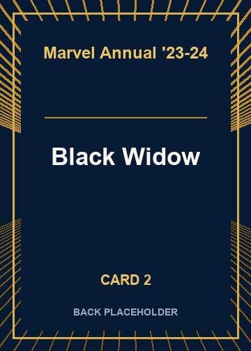 Black Widow back card image