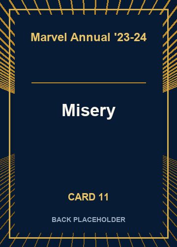 Misery back card image