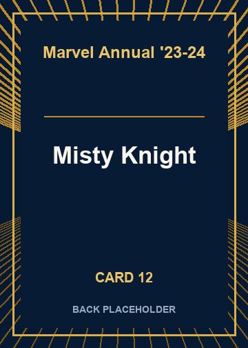 Misty Knight back card image