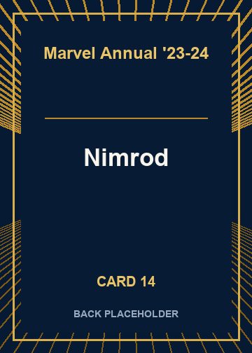 Nimrod back card image