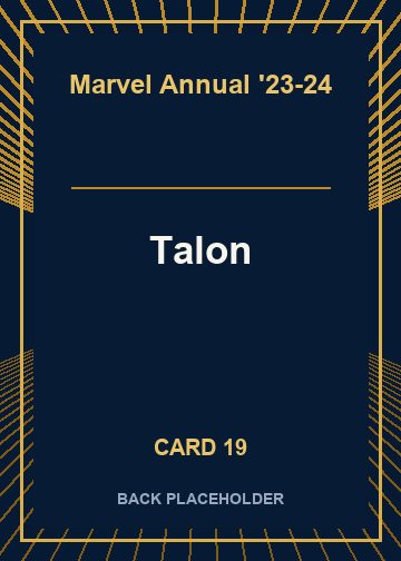 Talon back card image