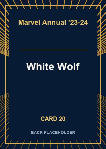 White Wolf back card image