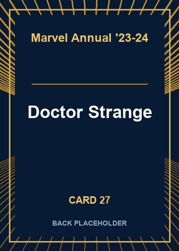 Doctor Strange back card image