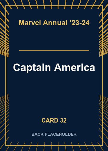 Captain America back card image