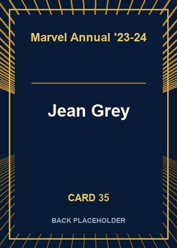 Jean Grey back card image