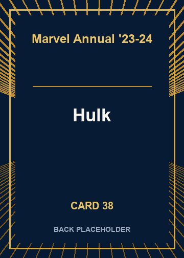 Hulk back card image