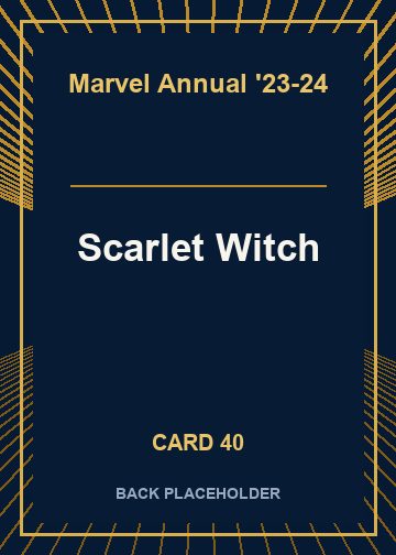 Scarlet Witch back card image