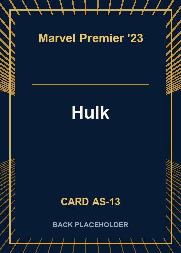 Hulk back card image
