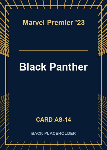 Black Panther back card image