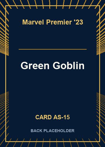 Green Goblin back card image