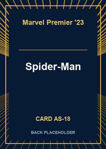 Spider-Man back card image