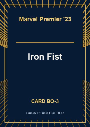 Iron Fist back card image