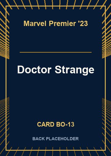 Doctor Strange back card image