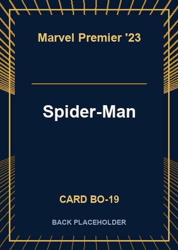 Spider-Man back card image