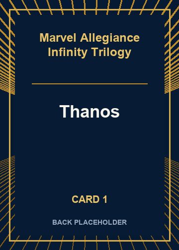 Thanos back artwork