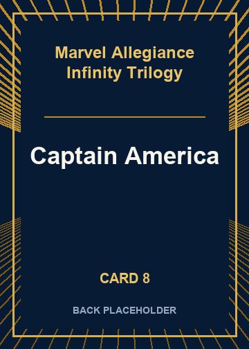 Captain America back artwork