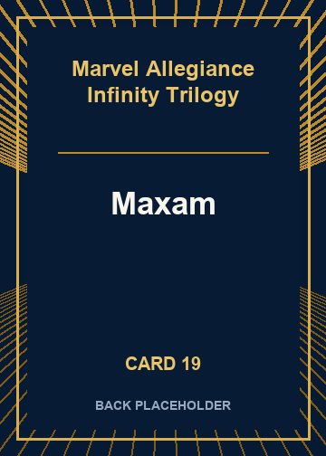Maxam back artwork
