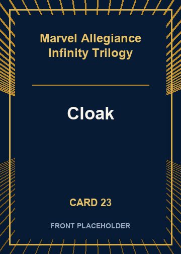 Cloak front artwork