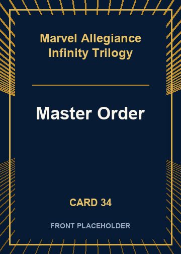 Master Order front artwork