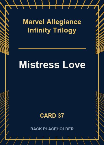 Mistress Love back card image