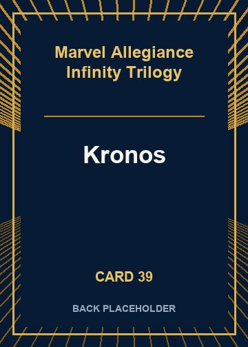 Kronos back card image