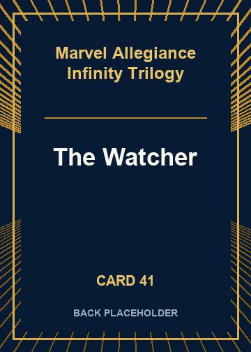 The Watcher back card image