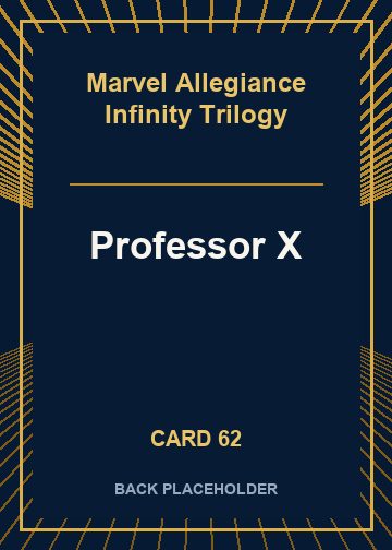Professor X back card image