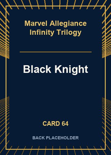 Black Knight back card image