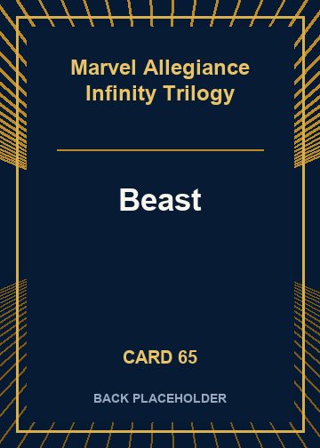 Beast back card image