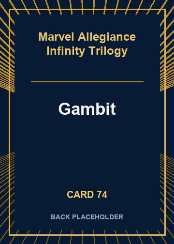 Gambit back card image