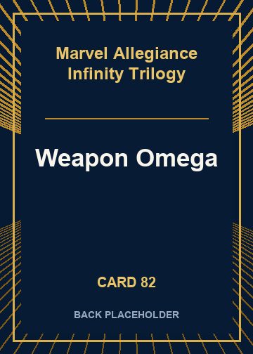 Weapon Omega back card image