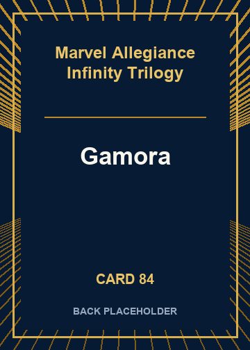 Gamora back card image