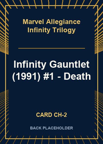 Infinity Gauntlet (1991) #1 - Death back card image