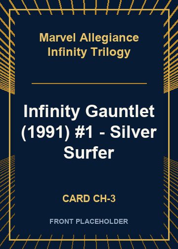 Infinity Gauntlet (1991) #1 - Silver Surfer front card image