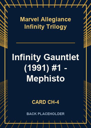 Infinity Gauntlet (1991) #1 - Mephisto back card image