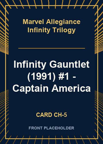 Infinity Gauntlet (1991) #1 - Captain America card thumbnail