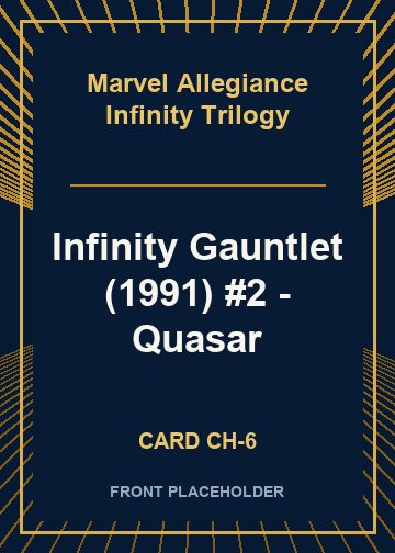 Infinity Gauntlet (1991) #2 - Quasar front card image