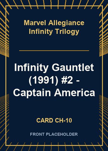 Infinity Gauntlet (1991) #2 - Captain America card thumbnail