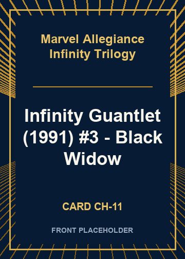 Infinity Guantlet (1991) #3 - Black Widow card thumbnail
