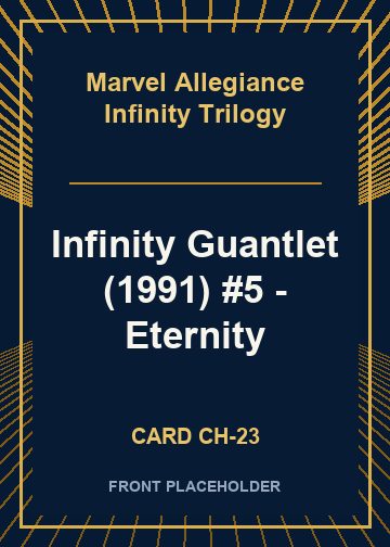 Infinity Guantlet (1991) #5 - Eternity card thumbnail