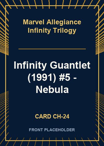 Infinity Guantlet (1991) #5 - Nebula front card image