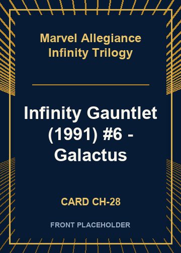 Infinity Gauntlet (1991) #6 - Galactus card thumbnail