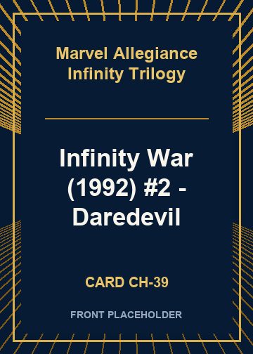 Infinity War (1992) #2 - Daredevil front card image