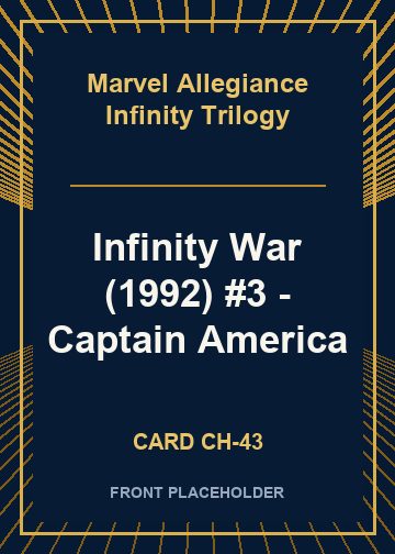 Infinity War (1992) #3 - Captain America card thumbnail