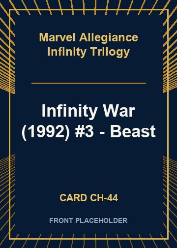 Infinity War (1992) #3 - Beast front card image