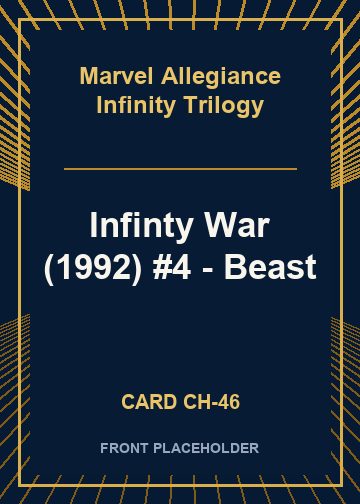 Infinty War (1992) #4 - Beast front card image