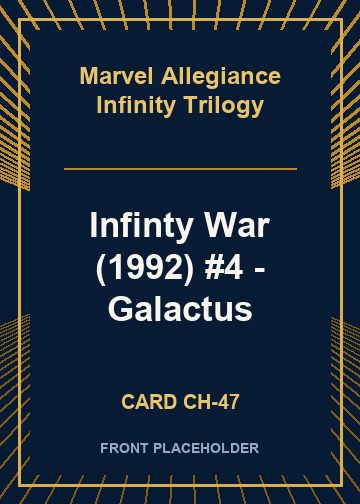 Infinty War (1992) #4 - Galactus card thumbnail